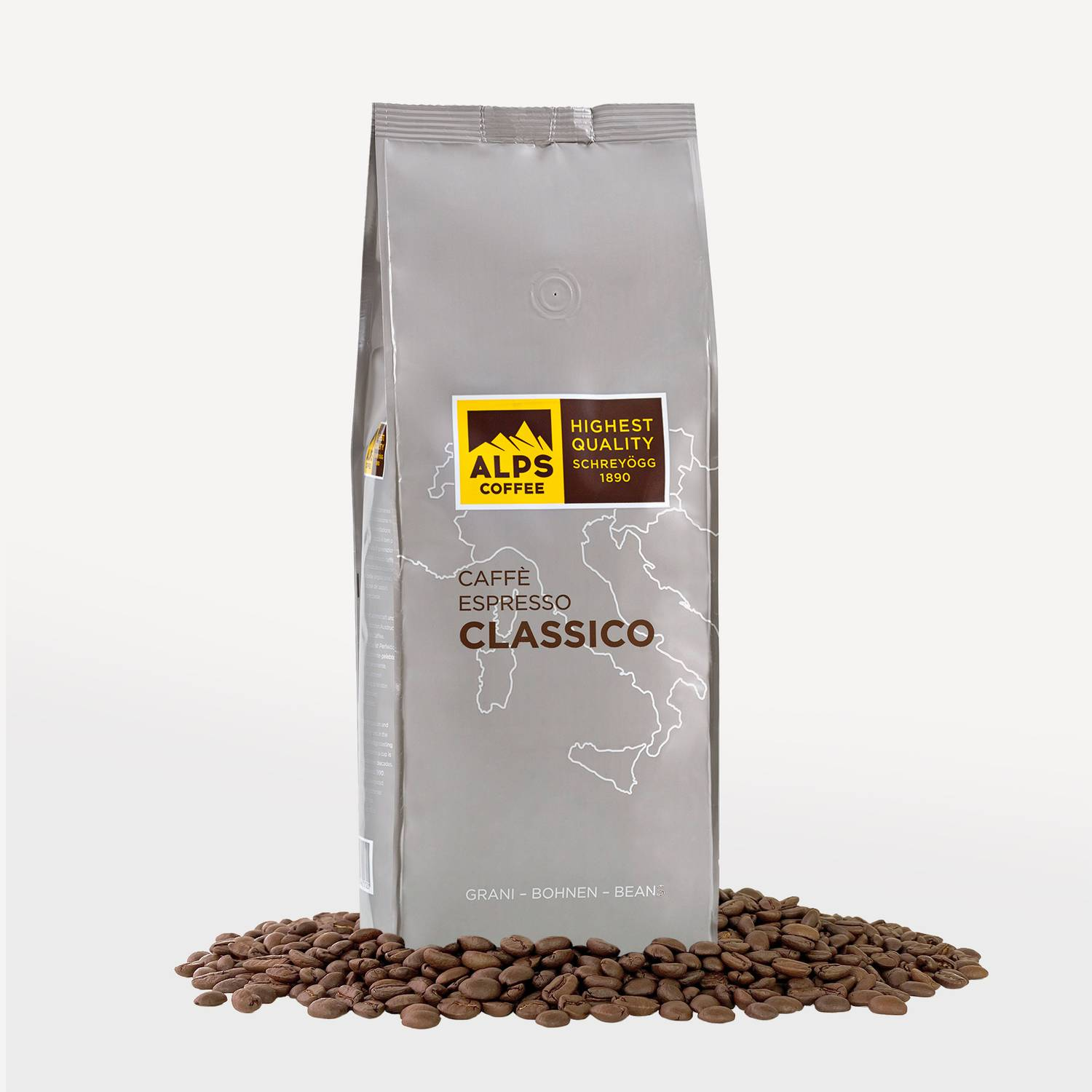 Caffè Espresso Classico pre kávovary a kaviarne, zrnková, 1000 g - Kliknutím na obrázok zatvorte -